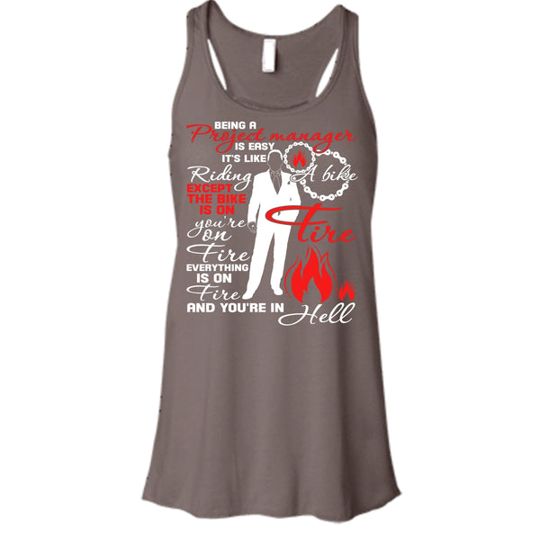 Being A Project Manager T Shirt, It's Easy It's Like Riding A Bike T Shirt, Cool T Shirt