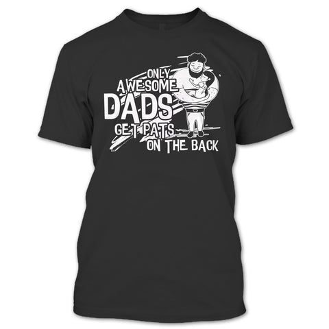 A black t-shirt with the shopify logo