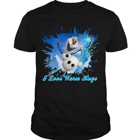 A black t-shirt with the shopify logo