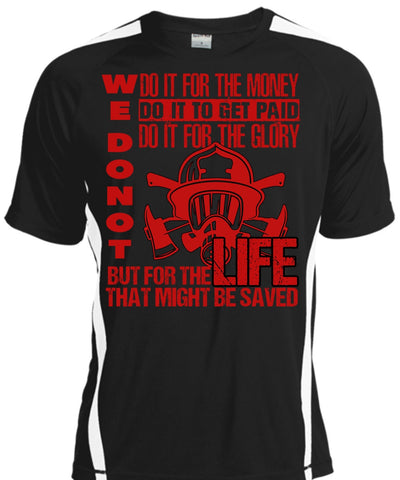 A black t-shirt with the shopify logo