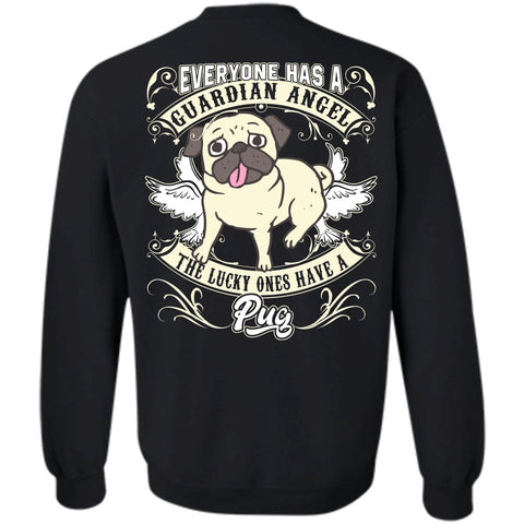 A black t-shirt with the shopify logo