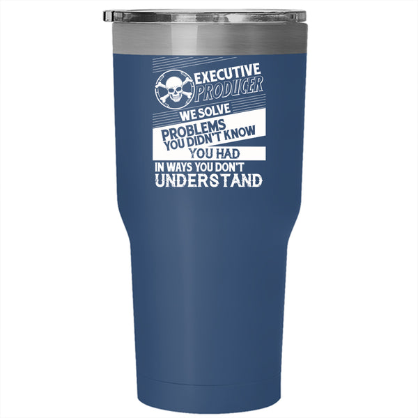 Executive Producer Tumbler 30 oz Stainless Steel, Cool Gift For Son Travel Mug