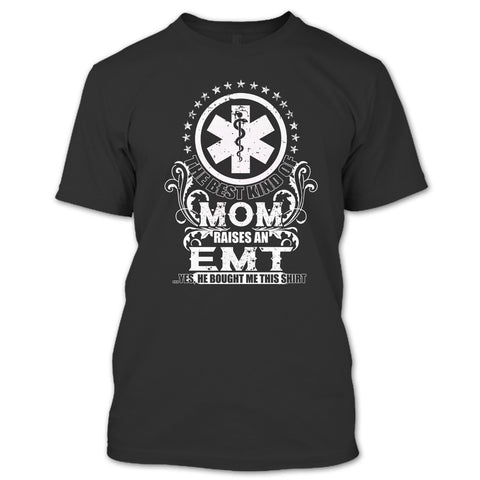 A black t-shirt with the shopify logo