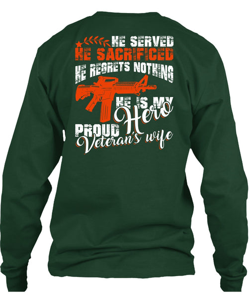 Proud Veteran's Wife T Shirt, Being A Wife T Shirt