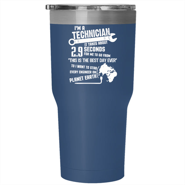 I'm A Technician Tumbler 30 oz Stainless Steel, Awesome Technician Travel Mug