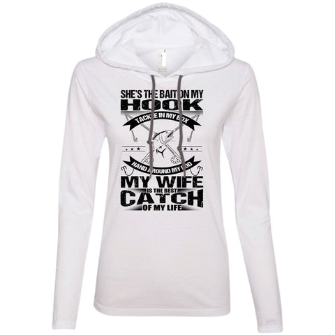 A black t-shirt with the shopify logo