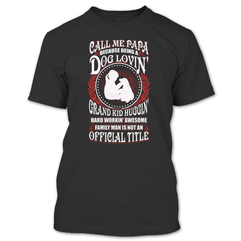 A black t-shirt with the shopify logo