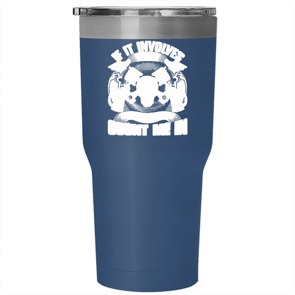 If It Involves Cars Beer And Women Tumbler 30 oz Stainless Steel, Gift For Female Mechanic Travel Mug