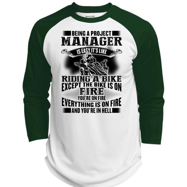 Being A Project Manager T Shirt, I Love Manager T Shirt, Awesome T-Shirts  (Polyester Game Baseball Jersey)