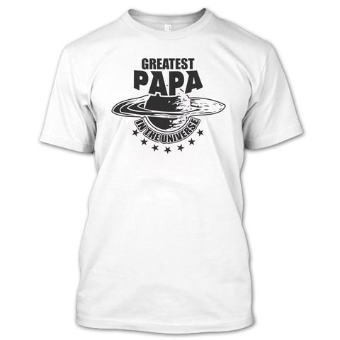 A black t-shirt with the shopify logo