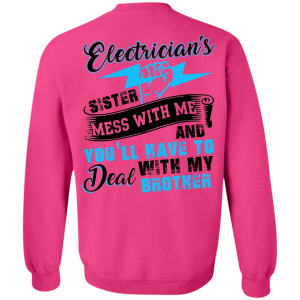 I Love Electrician T Shirt, Electrician's Sister Sweatshirt