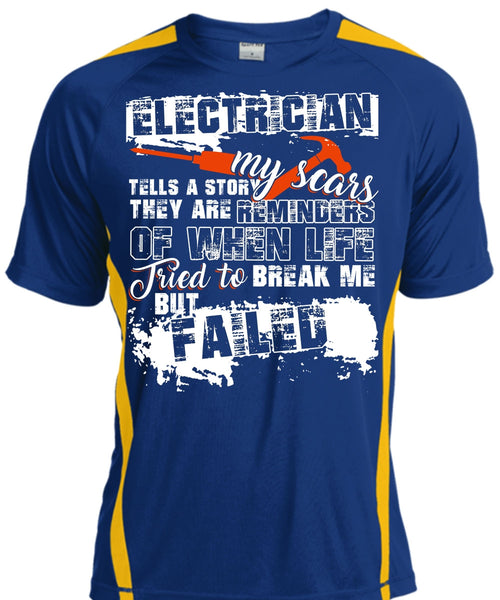 Electrician Tells A Story My Scars T Shirt, Being An Electrician T Shirt, Cool Shirt