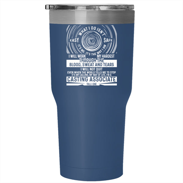I'm A Casting Associate Tumbler 30 oz Stainless Steel, Funny Casting Associate Travel Mug