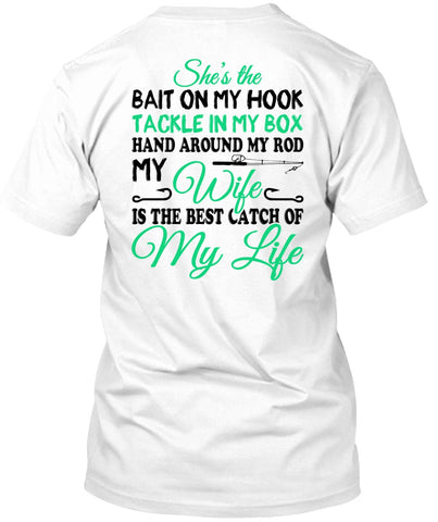 A black t-shirt with the shopify logo