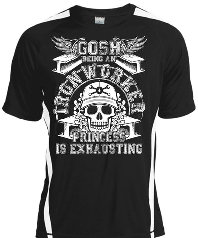 A black t-shirt with the shopify logo