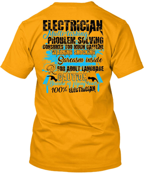 Electrician Multitasking T Shirt, I Love Electrician T Shirt