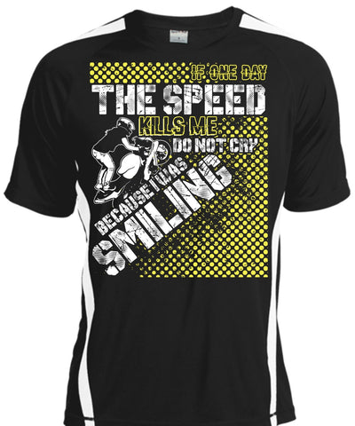 A black t-shirt with the shopify logo