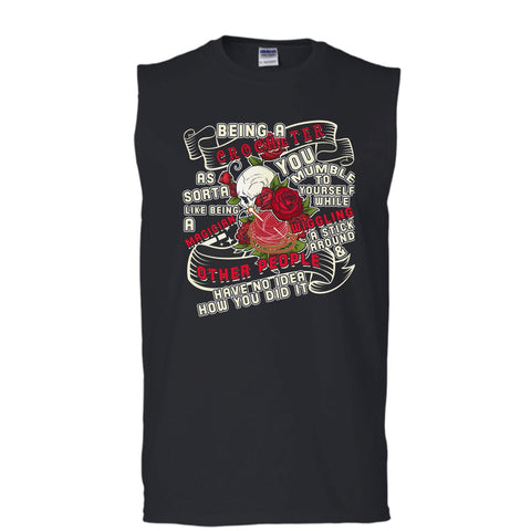 A black t-shirt with the shopify logo