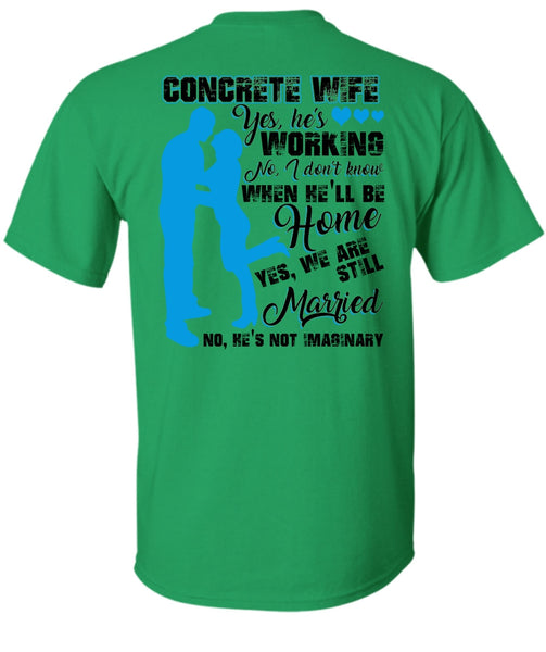 Concrete Wife T Shirt, I Love Wife T Shirt