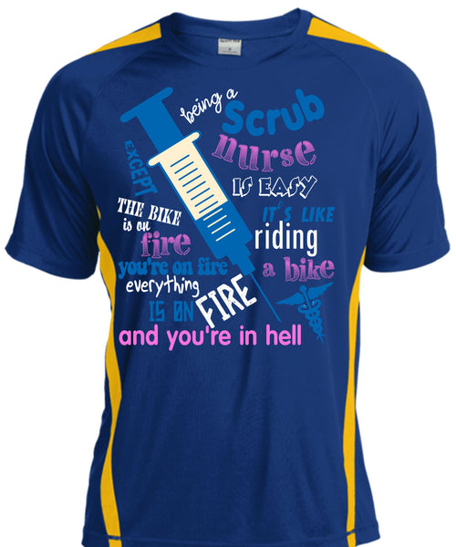 Being A Scrub Nurse Is Easy T Shirt, It Like Riding A Bike T Shirt, Cool Shirt