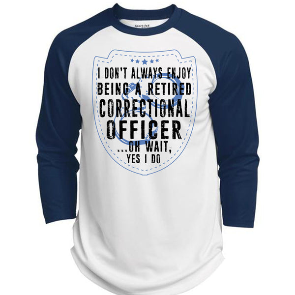 Being A Retired Correctional Officer T Shirt, I Love Correctional Officer T Shirt, Awesome T-Shirts  (Polyester Game Baseball Jersey)