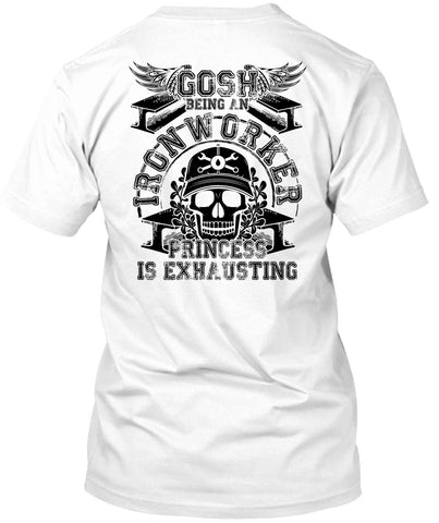 A black t-shirt with the shopify logo