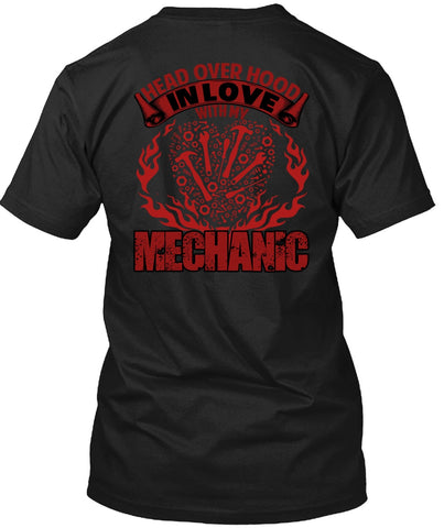 A black t-shirt with the shopify logo