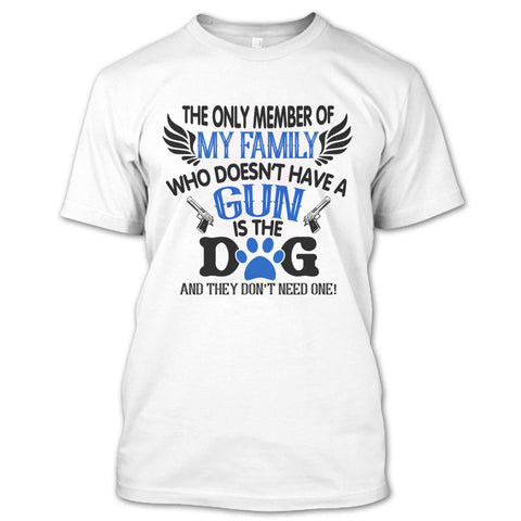 A black t-shirt with the shopify logo