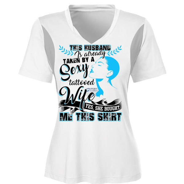 This Husband Is Already Taken By A Tattooed Wife T Shirt, I Love Husband T Shirt, Awesome T-Shirts
