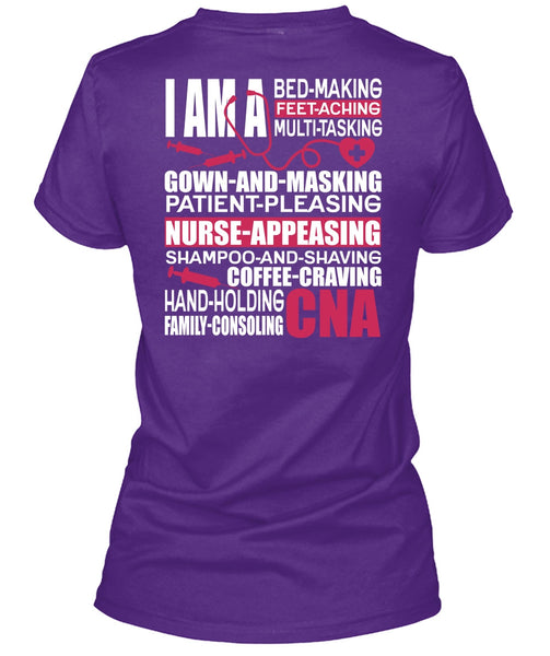 Family Consoling CNA T Shirt, Patient Pleasing T Shirt