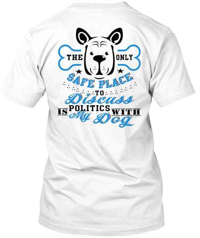 A black t-shirt with the shopify logo