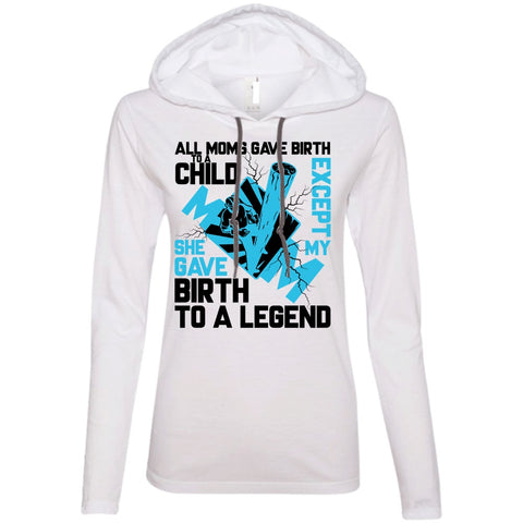 A black t-shirt with the shopify logo