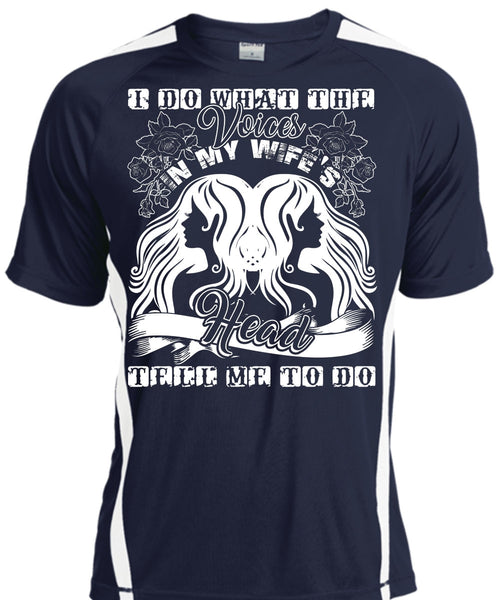 I Do What The Voices In My Wife's T Shirt, I Love Wife T Shirt, Cool Shirt