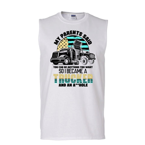 A black t-shirt with the shopify logo