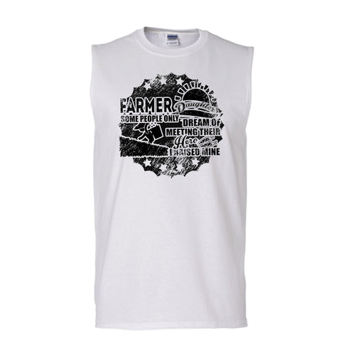 A black t-shirt with the shopify logo