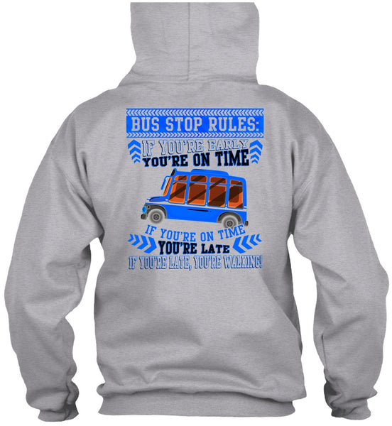 Bus Stop Rules T Shirt, I Love Bus T Shirt