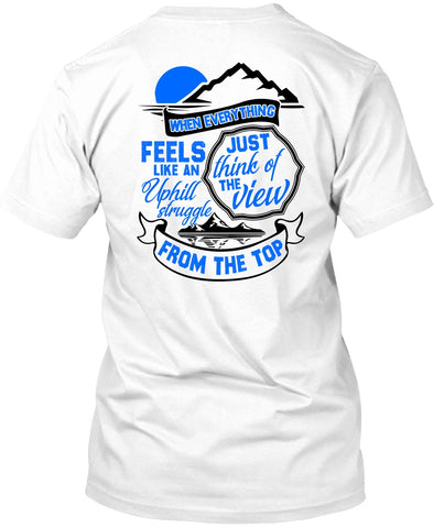 A black t-shirt with the shopify logo