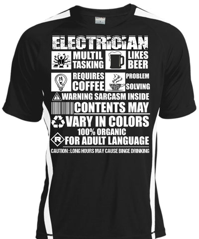 A black t-shirt with the shopify logo