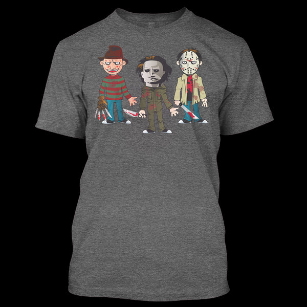 A black t-shirt with the shopify logo