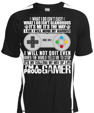 A black t-shirt with the shopify logo