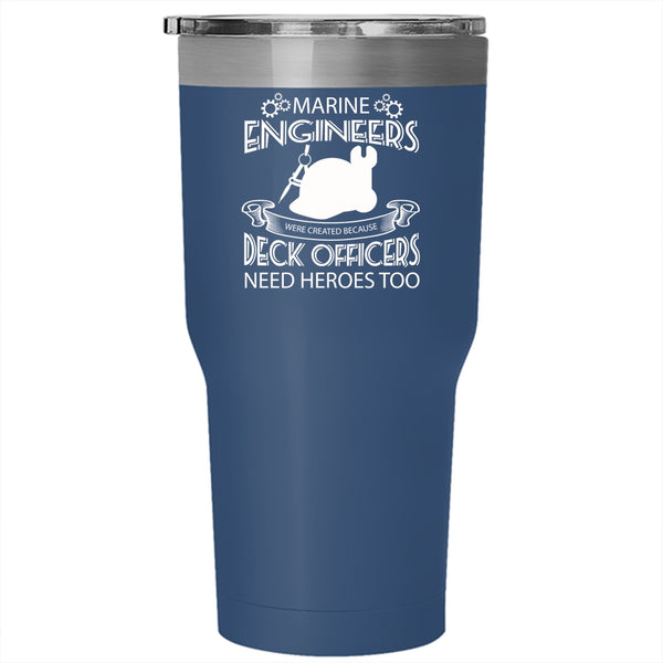 Marine Engineers Tumbler 30 oz Stainless Steel, Cool Gift For Engineer Travel Mug