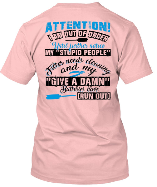 I Am Out Of Order T Shirt, I Love Electrician T Shirt