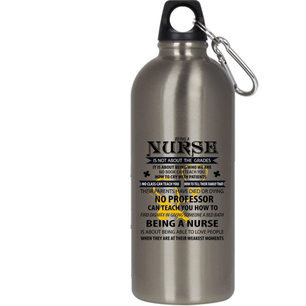 Being A Nurse 20 oz Stainless Steel Bottle,Cute Gift For Nurse Outdoor Sports Water Bottle