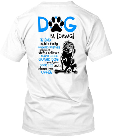 A black t-shirt with the shopify logo