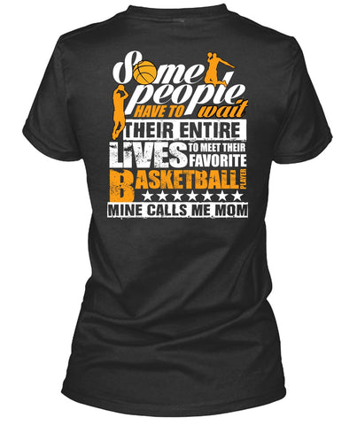 A black t-shirt with the shopify logo