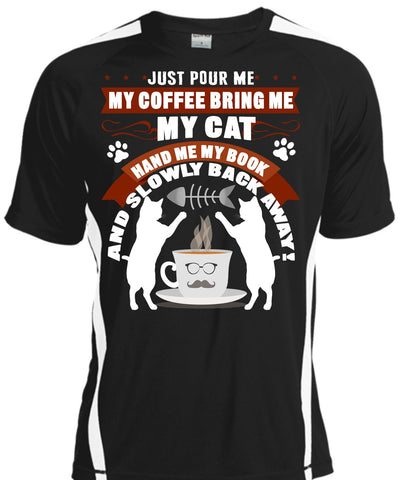 A black t-shirt with the shopify logo