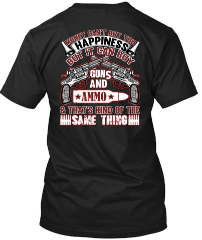 A black t-shirt with the shopify logo