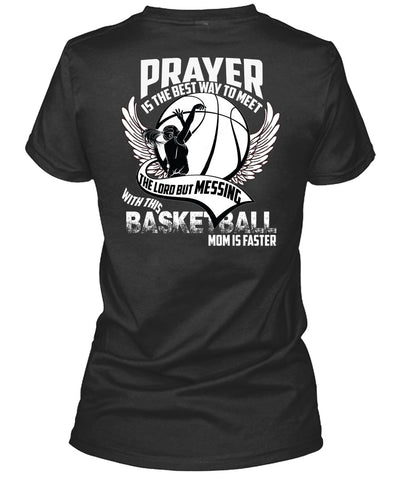 A black t-shirt with the shopify logo