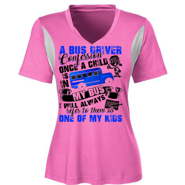 A Bus Driver Confession Once A Child T Shirt, Being A Bus Driver T Shirt, Awesome T-Shirts