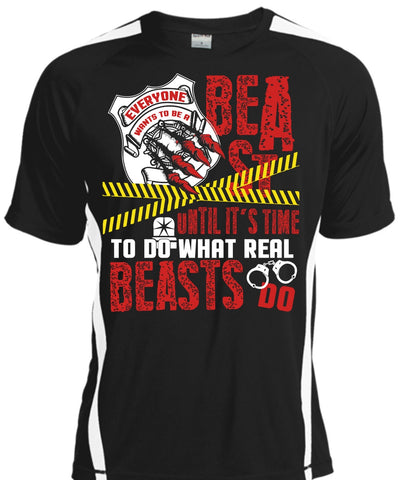 A black t-shirt with the shopify logo